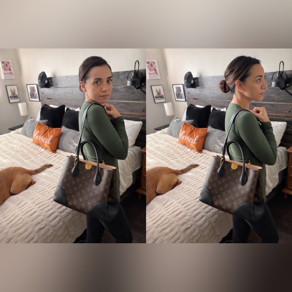 Louis Vuitton Brown and Black Monogram Flandarin Tote - Picture 14 of 15